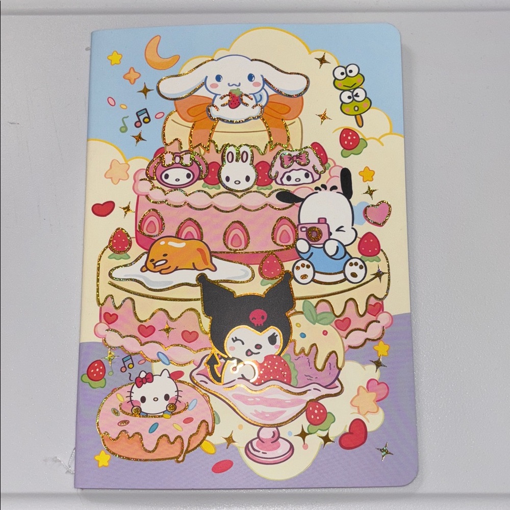 #FAM-2112 Cute Hello Kitty Character Inspired Notebook Cake